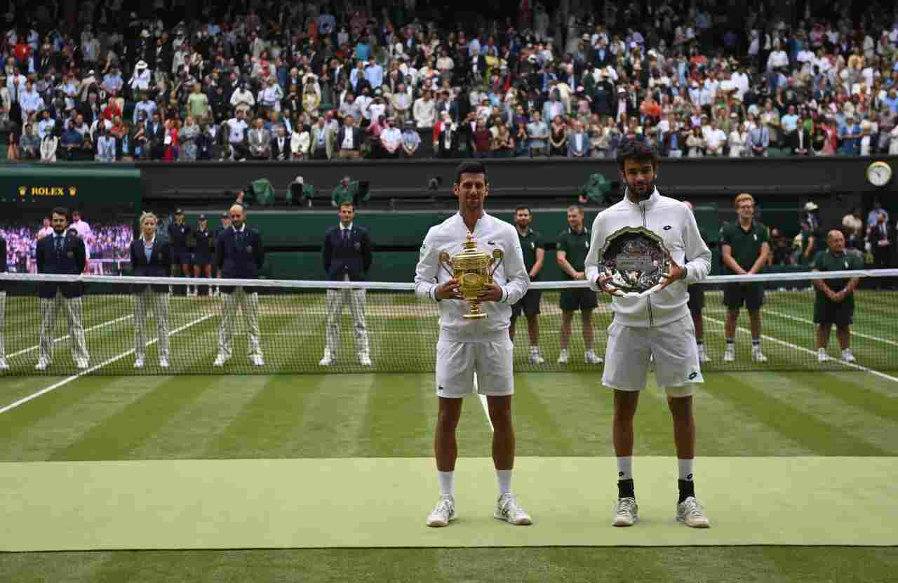Novak Djokovic Matteo Berrettini Wimbledon