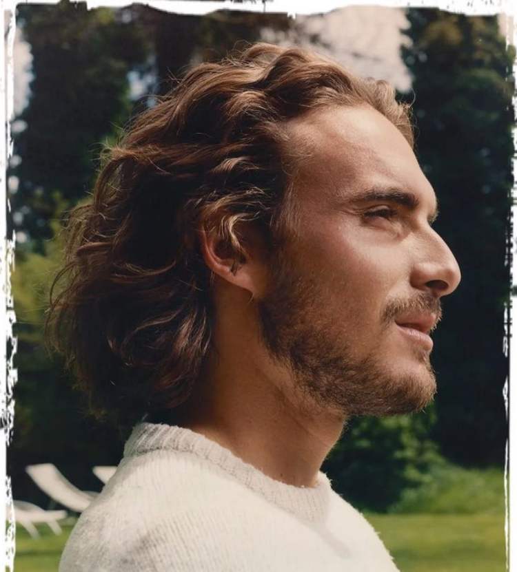 Tsitsipas capelli (Foto Instagram)