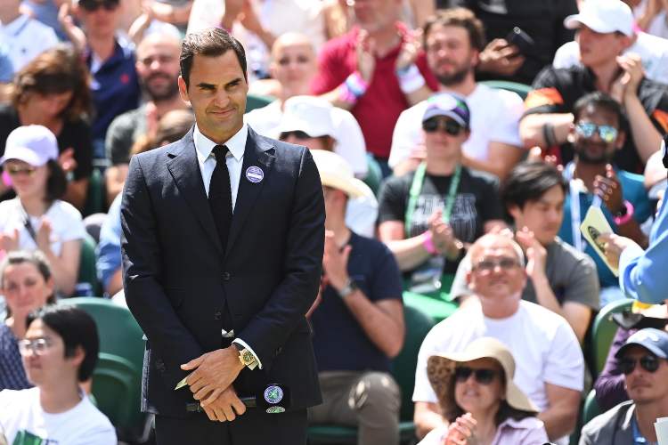 Federer a Wimbledon, il dettaglio di lusso fa sognare