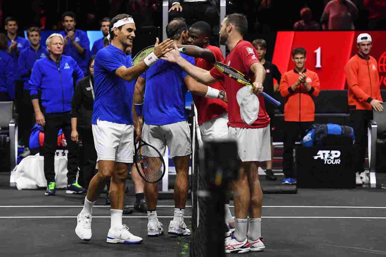 Roger Federer Rafa Nadal Frances Tiafoe Jack Sock