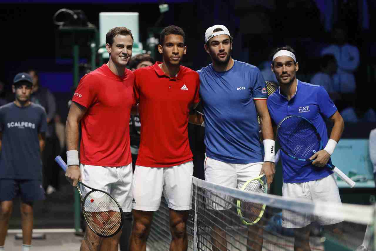 Vasek Pospisil Felix Auger-Aliassime Matteo Berrettini Fabio Fognini