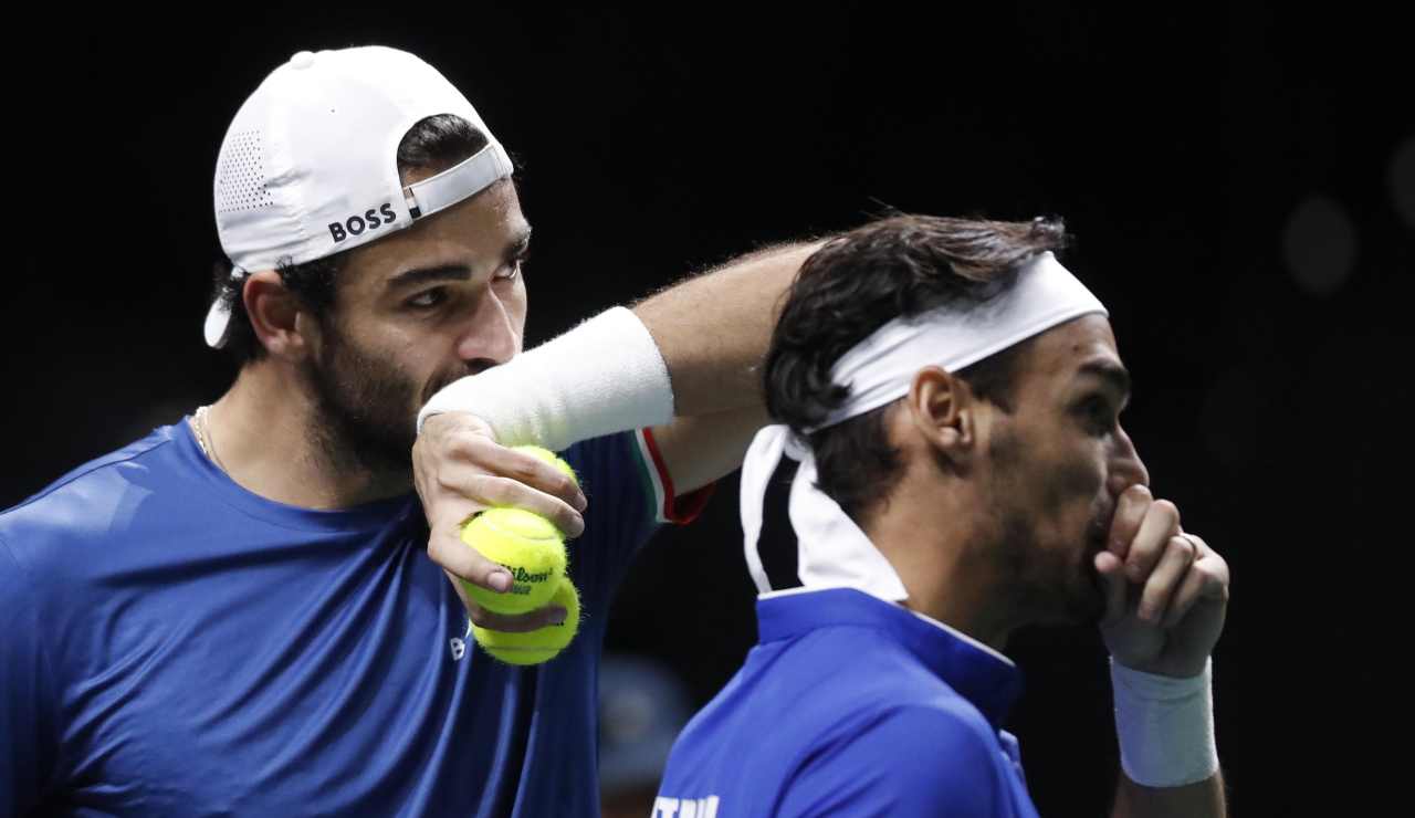 Fognini con Berrettini