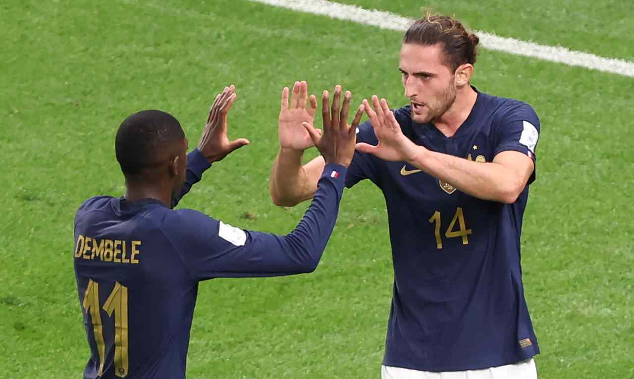 Adrien Rabiot con la Francia