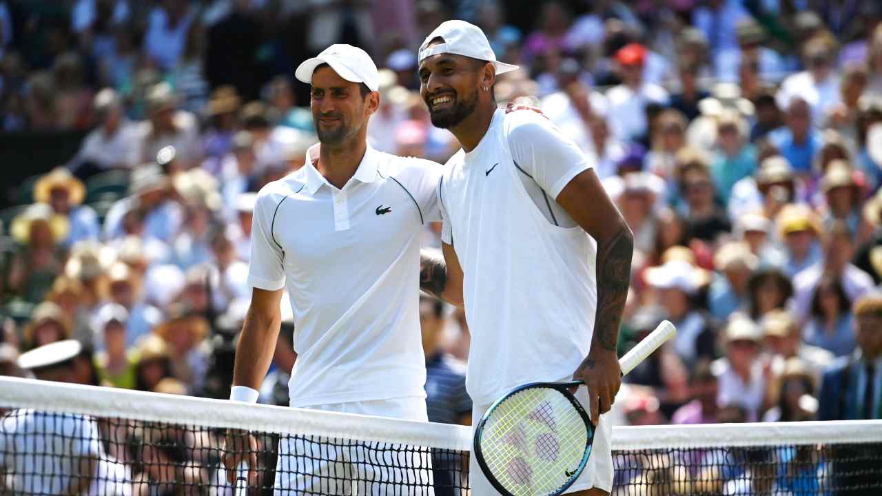 Novak Djokovic e Nick Kyrgios