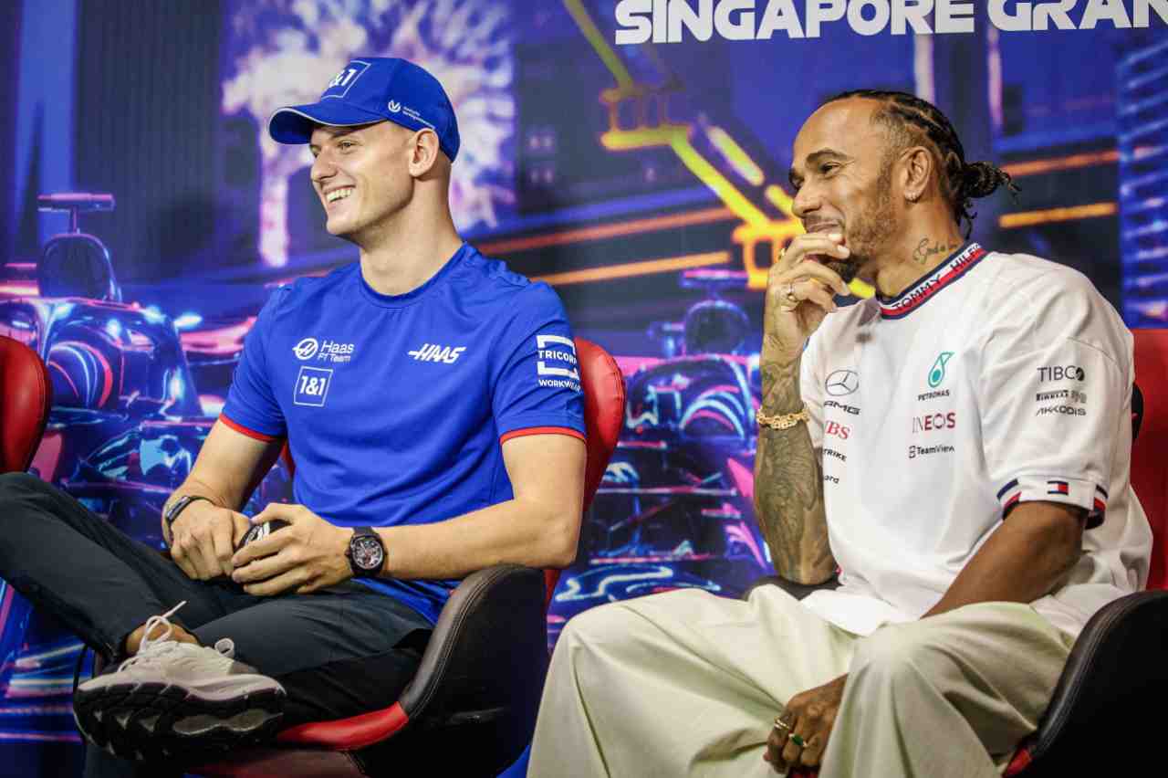 Lewis Hamilton e Mick Schuamcher