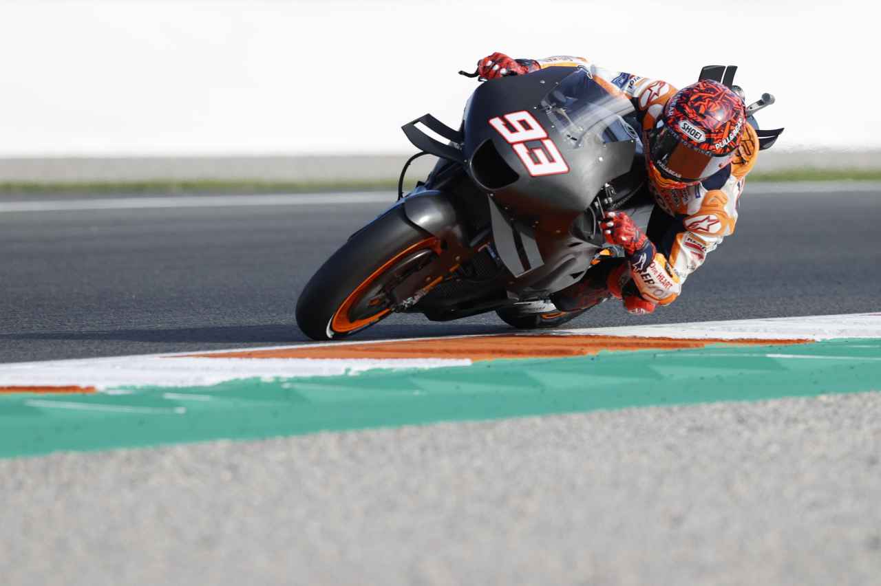 Marquez in pista con HRC