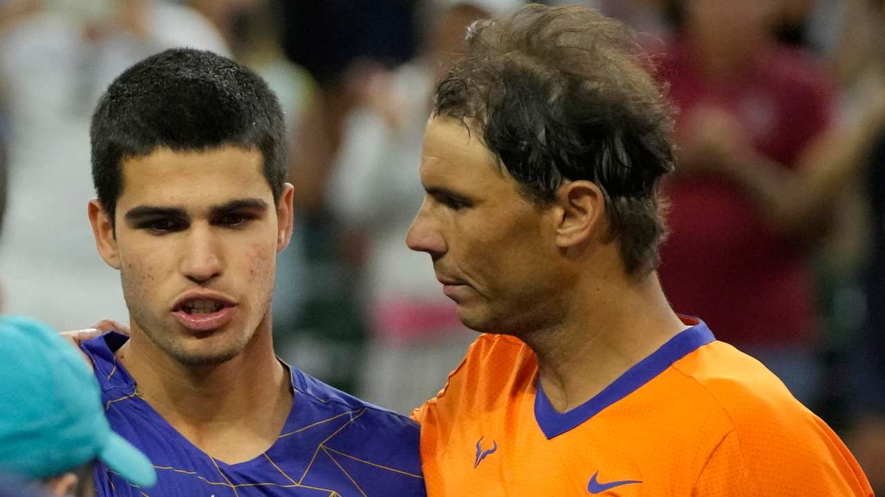 Rafael Nadal e Carlos Alcaraz