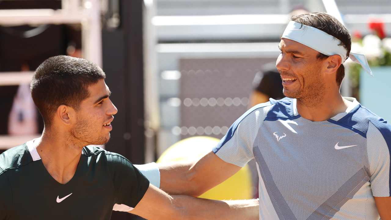 Rafael Nadal e Carlos Alcaraz