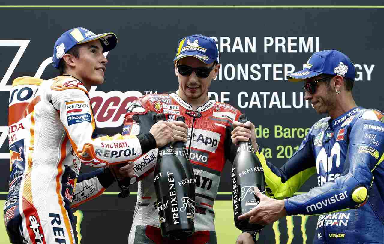 Valentino Rossi Lorenzo e Marc Marquez