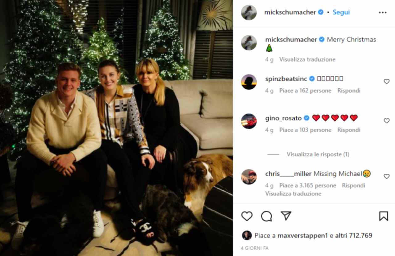 Post Instagram Mick Schumacher