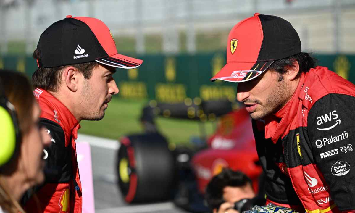 Sainz e Leclerc Ferrari