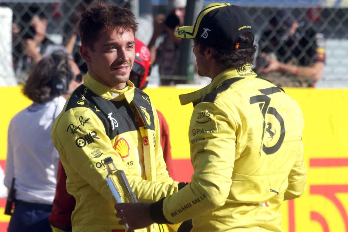 Leclerc e Sainz Ferrari