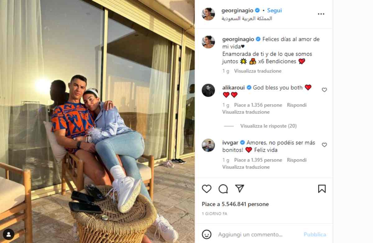 Ronaldo e Georgina Instagram