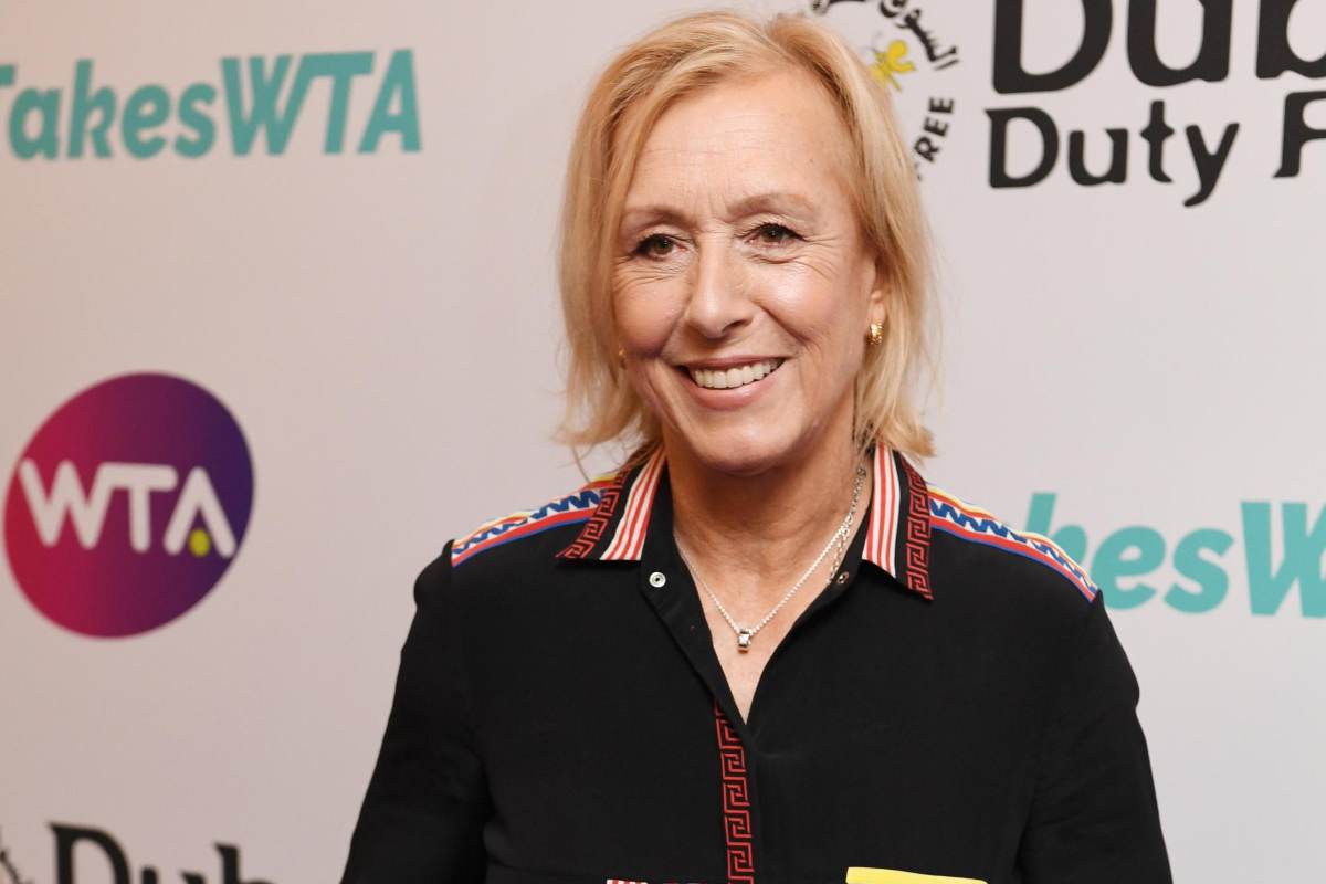 Martina Navratilova annuncio