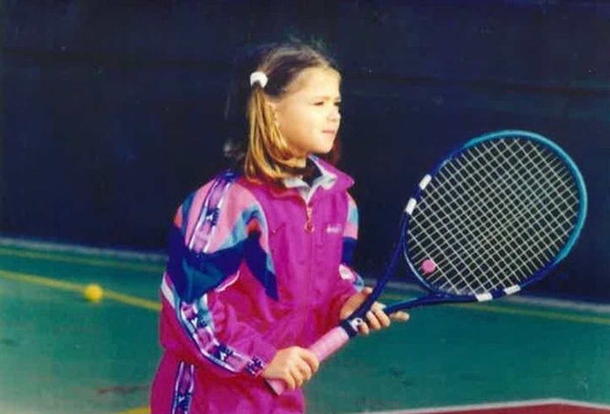 Camila Giorgi in una foto da piccola