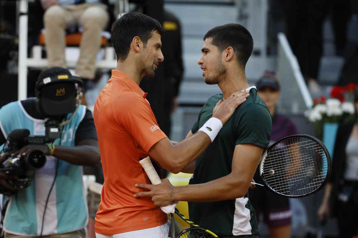 Novak Djokovic sorpassa Carlos Alcaraz in vetta al ranking Atp