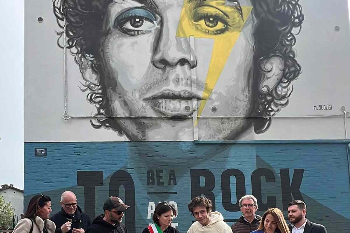  Valentino Rossi, il murales di Tavullia