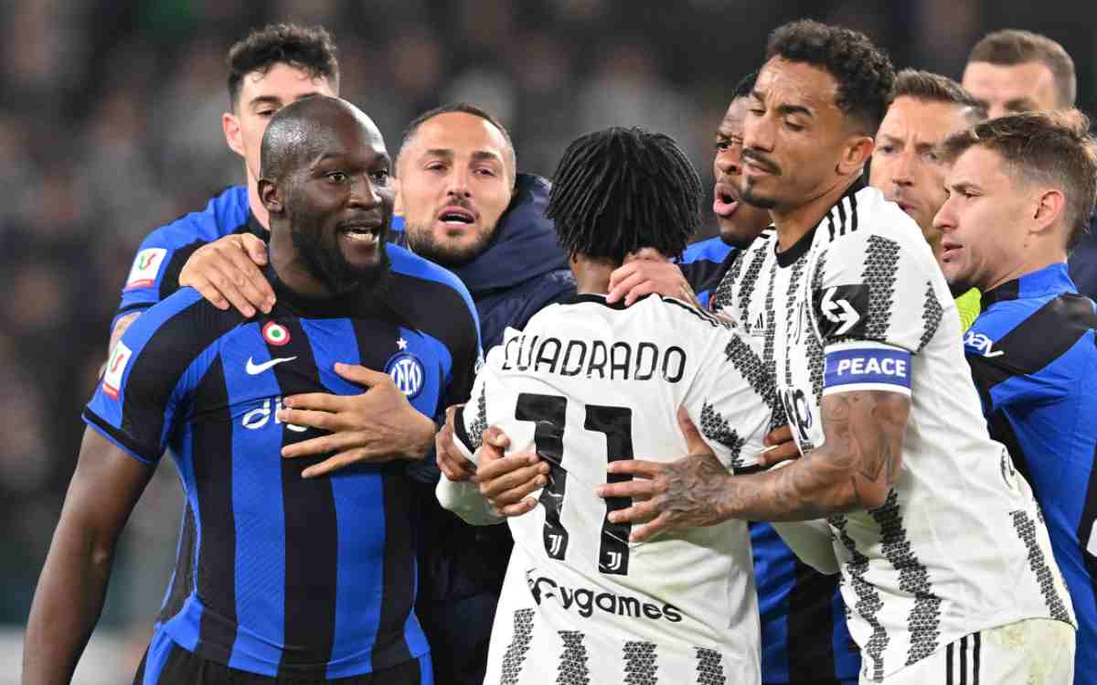 Juventus-Inter, che rissa nel finale