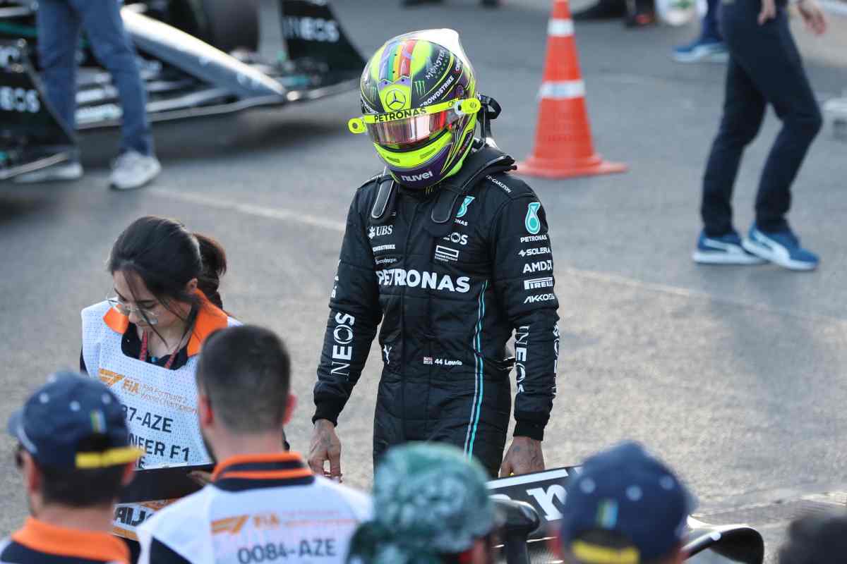 Lewis Hamilton altra delusione al GP di Baku