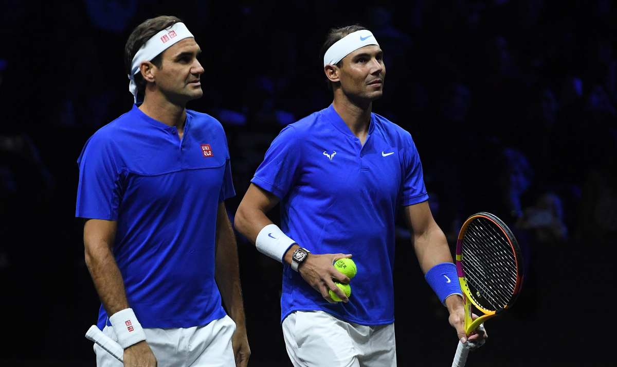 Roger Federer scambiato per Rafa Nadal