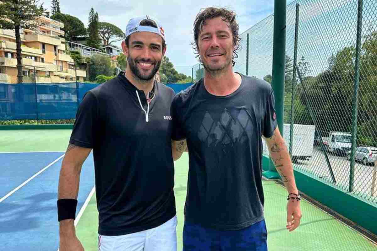 Matteo Berrettini, la foto con Marat Safin