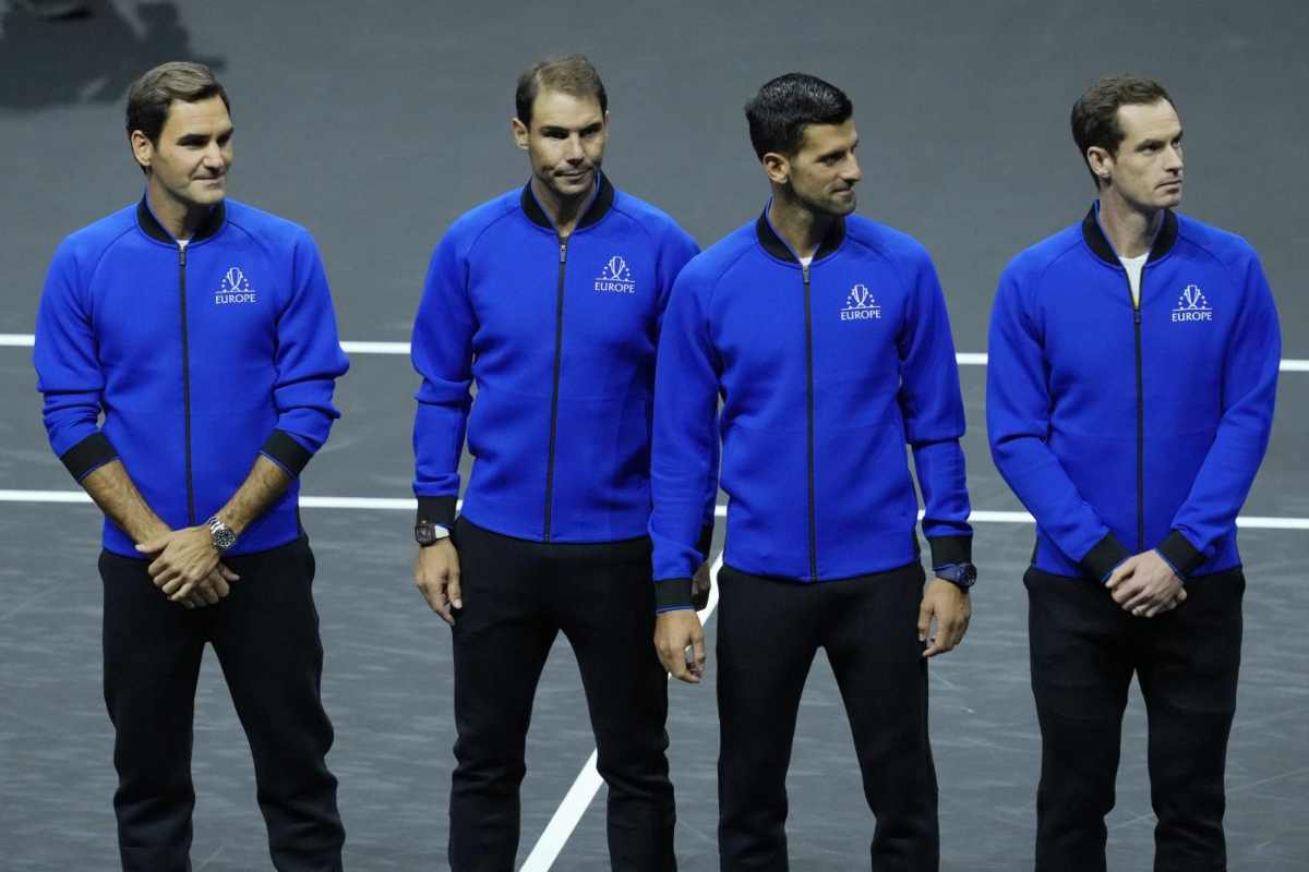 Alcaraz combinazione Federer Nadal Djokovic