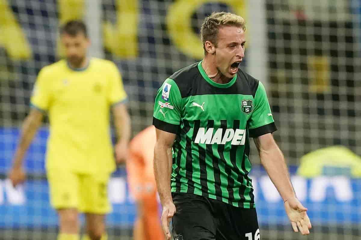 Inter su Frattesi del Sassuolo