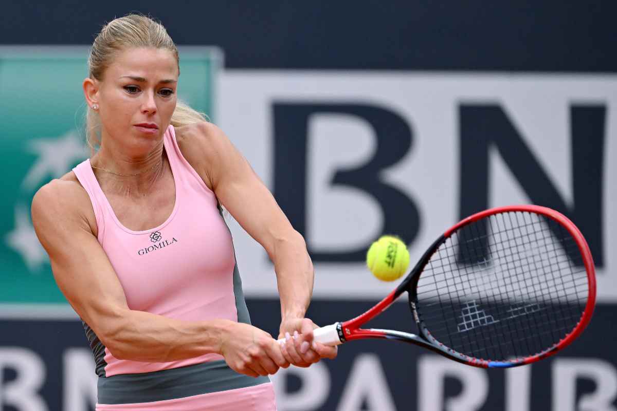 Camila Giorgi foto abito rosa Instagram