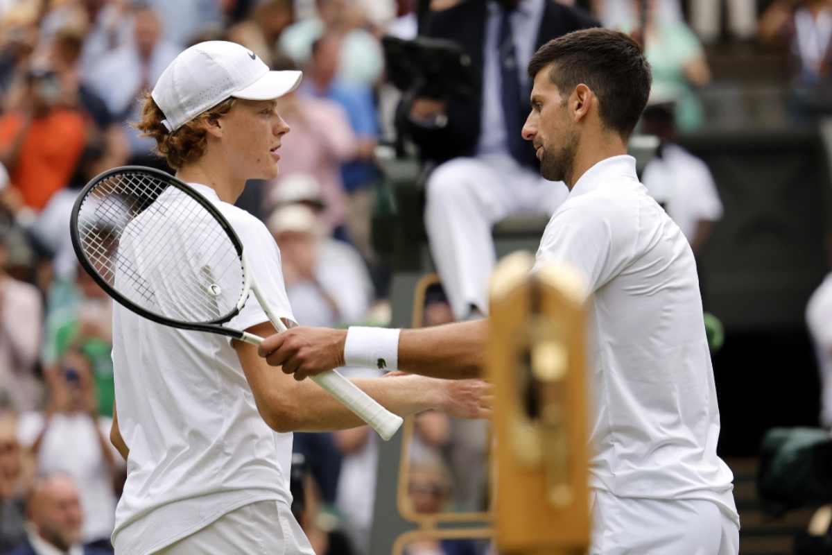 Sinner-Djokovic quando si gioca a Wimbledon