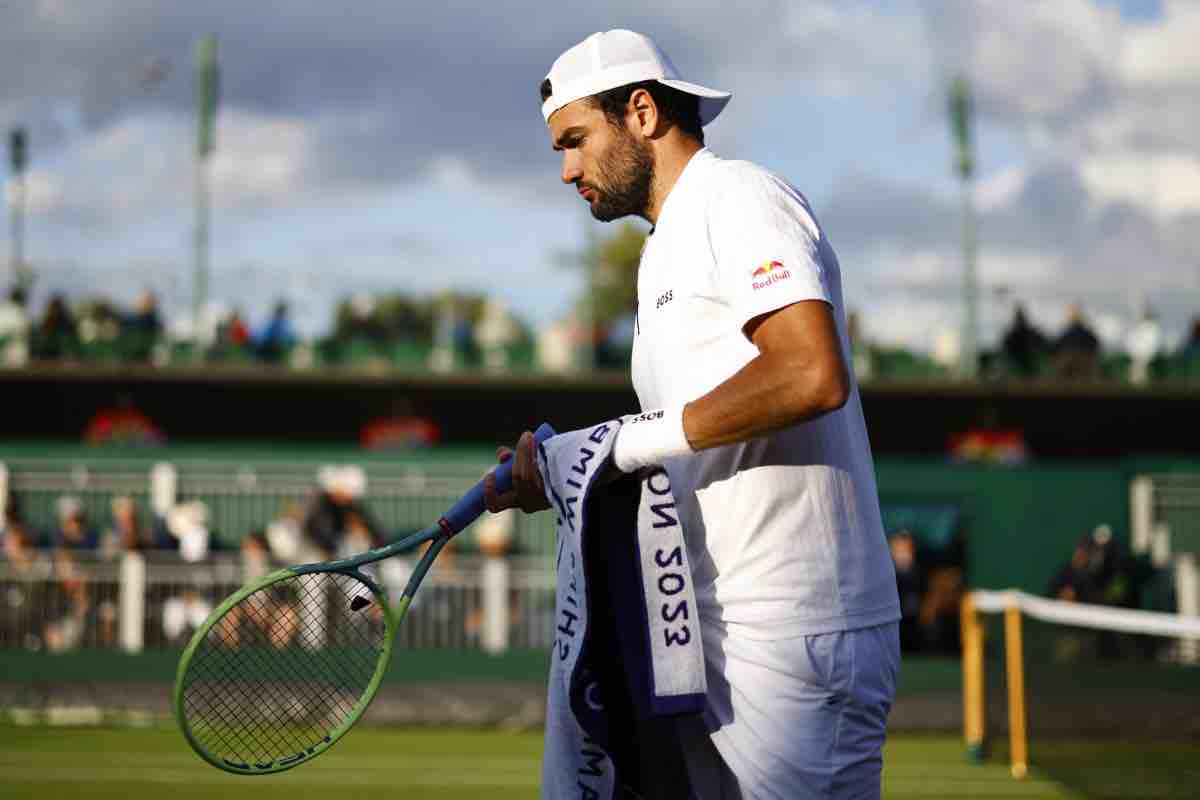 Berrettini furioso arbitro match Wimbledon