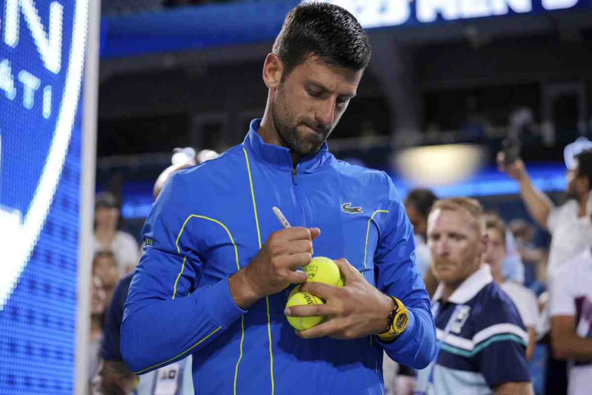 Djokovic ritiro tennis