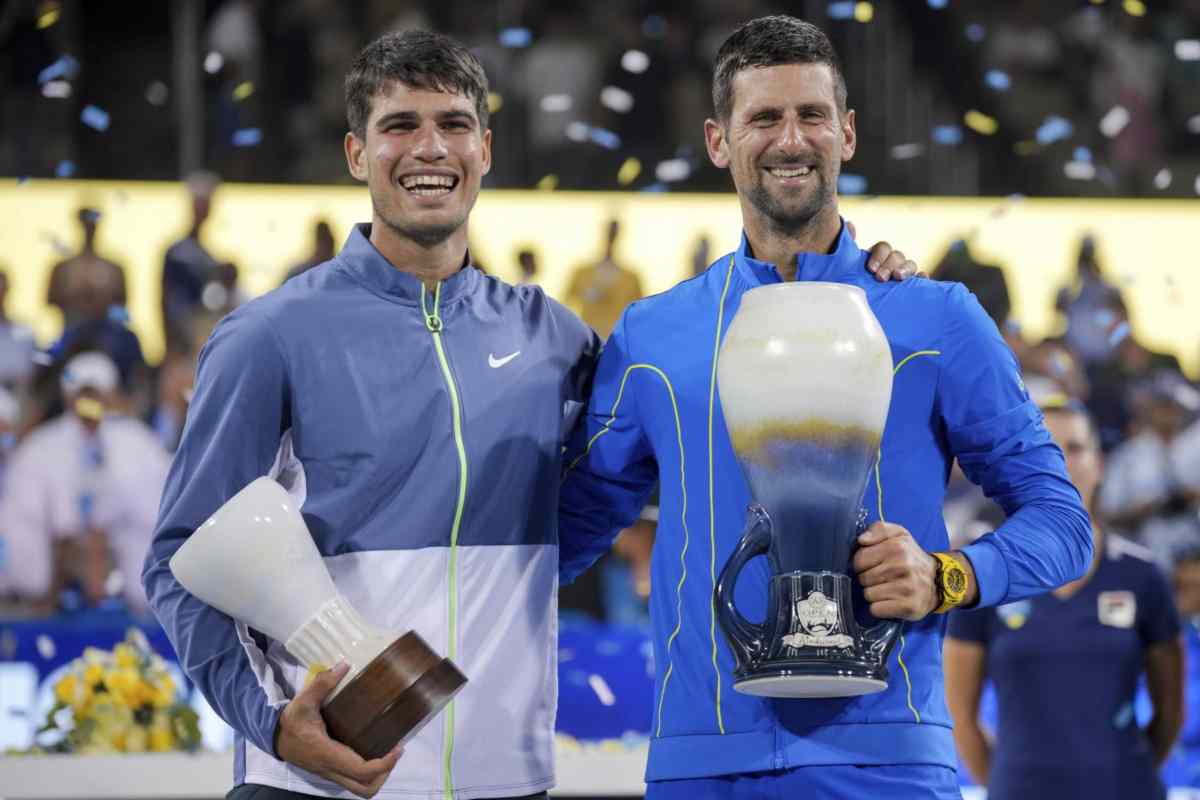 Djokovic paragone Alcaraz Nadal