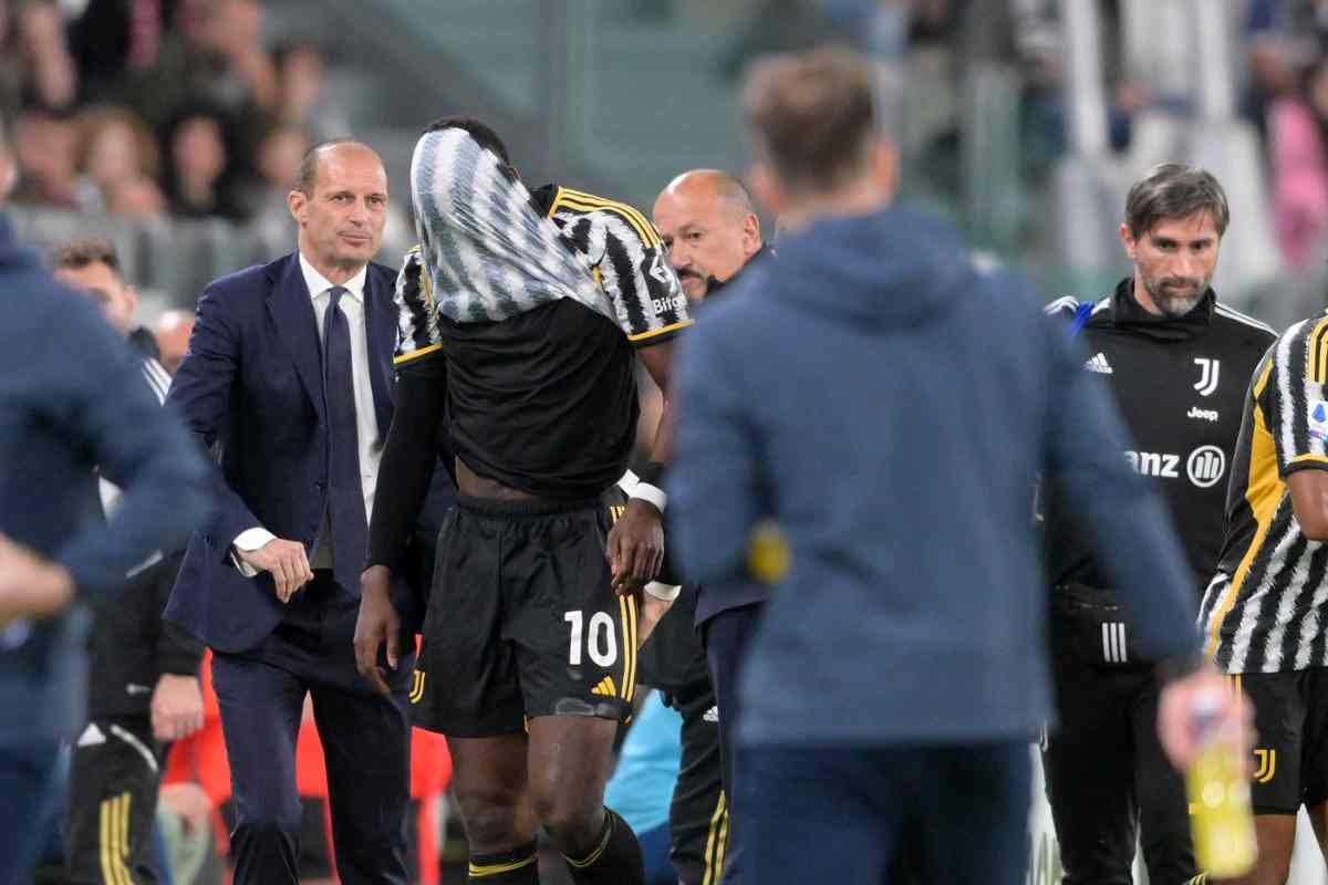 Paul Pogba infortunio tempi recupero