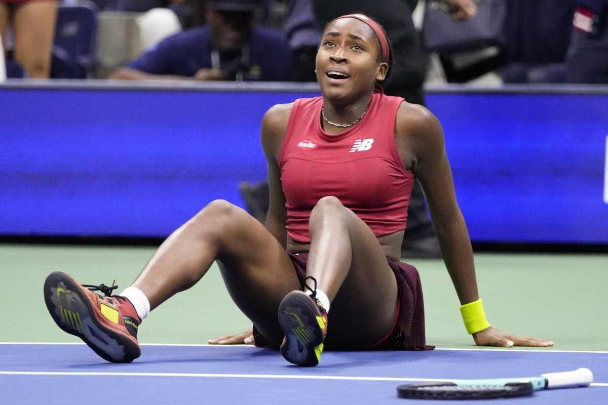 Coco Gauff gesto vittoria Us Open