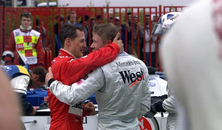 Hakkinen ricordo Schumacher