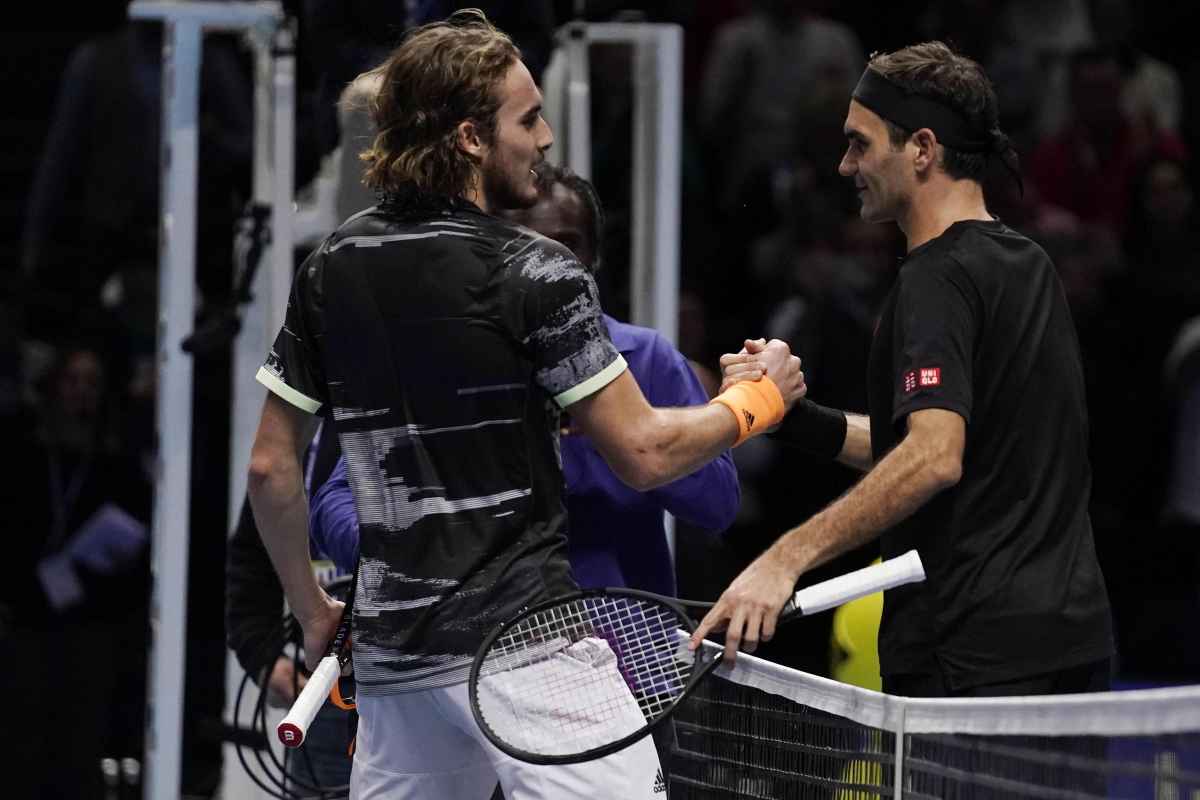 Djokovic Federer paragone Tsitsipas