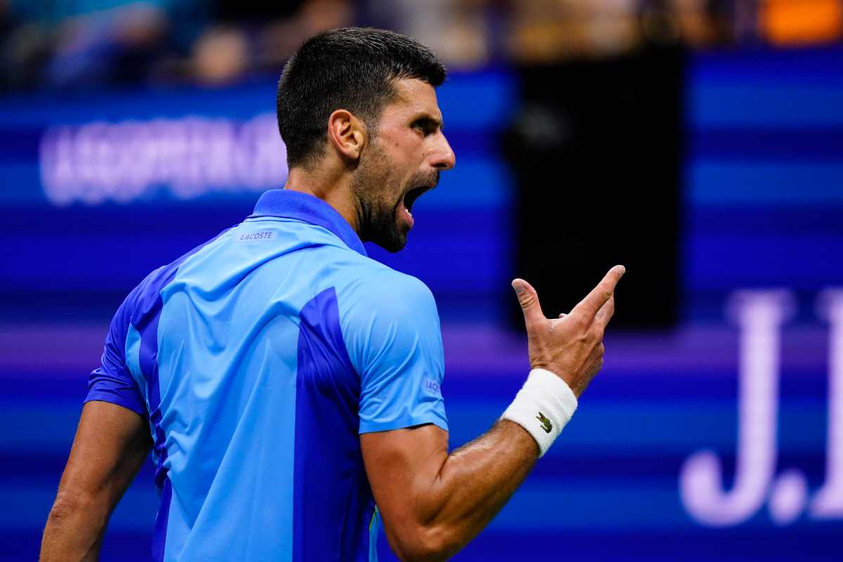 Djokovic polemiche esultanza Shelton