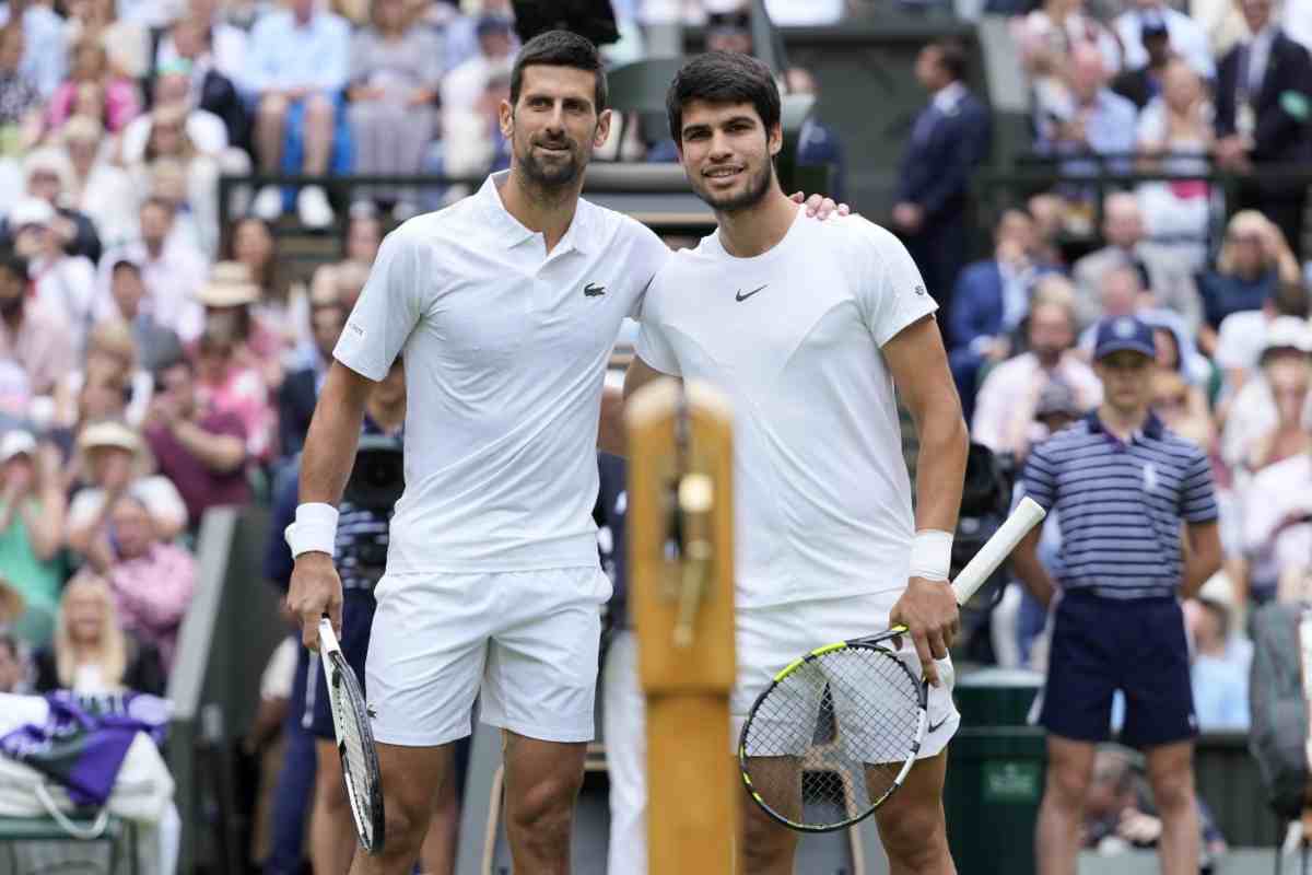 Djokovic Alcaraz esibizione Arabia