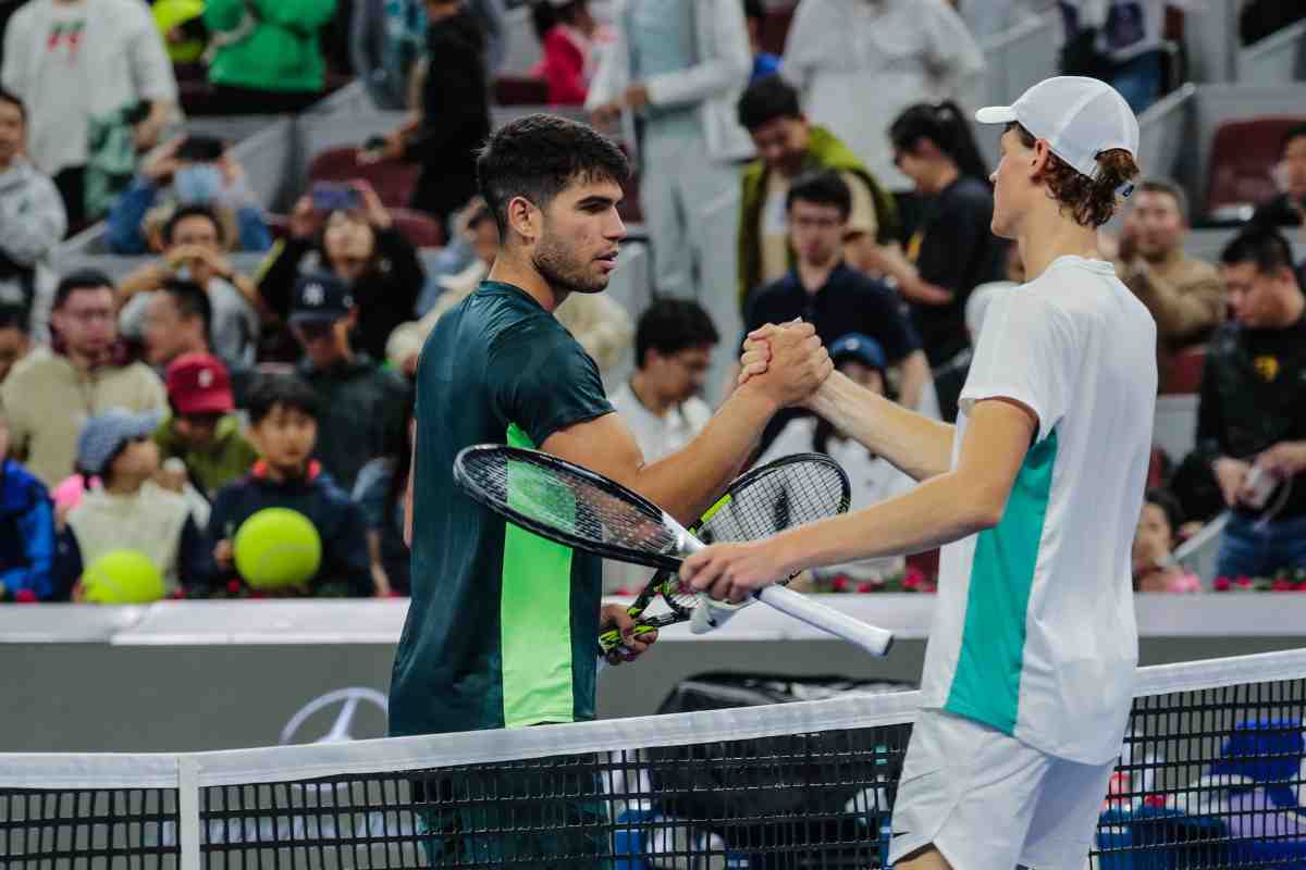 Alcaraz annuncio Sinner come Federer e Nadal