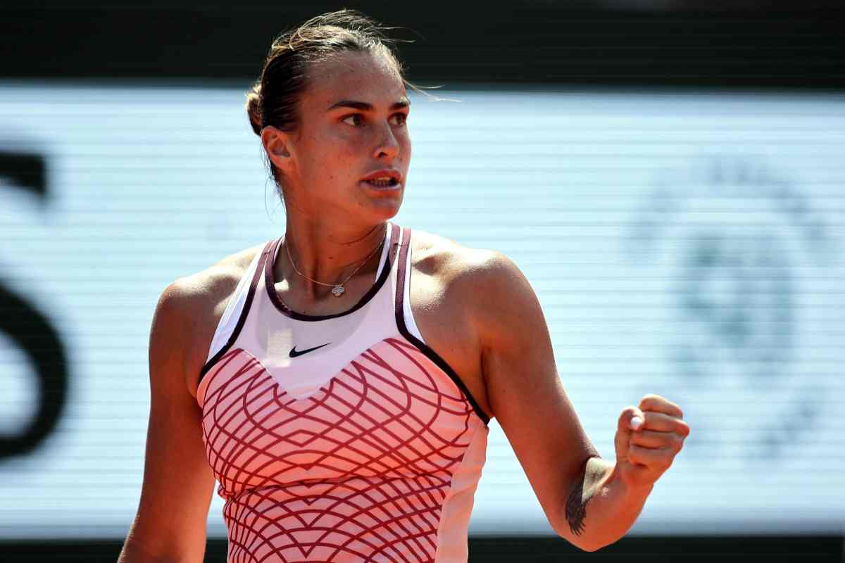 Aryna Sabalenka foto copricostume leopardato