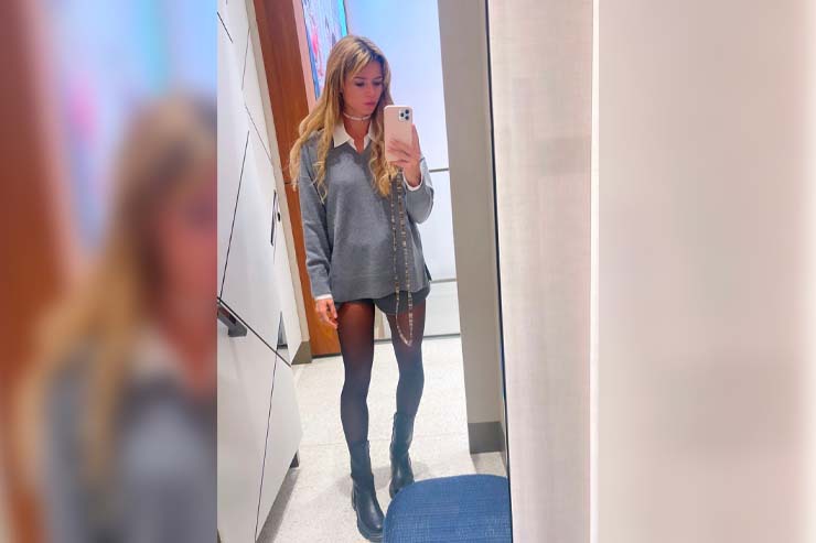 Camila Giorgi selfie shorts piccante