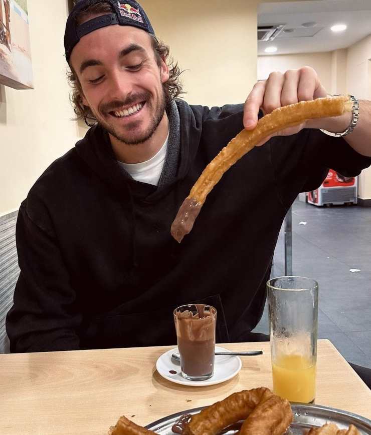 Badosa Tsitsipas churros Instagram