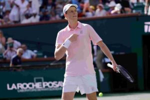 Jannik Sinner in campo