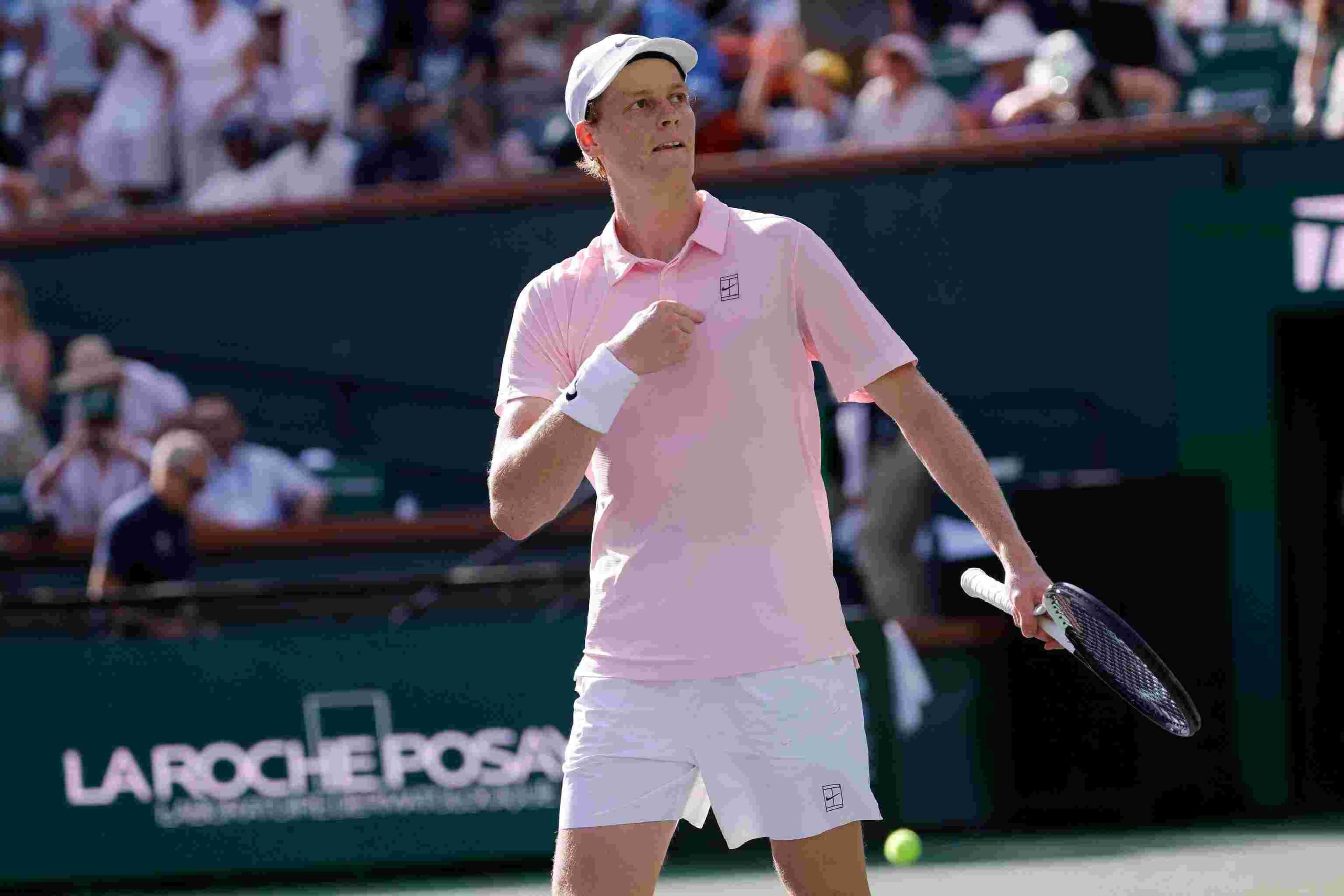 Jannik Sinner in campo